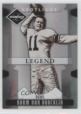 2008 Leaf Limited Legend Spotlight Silver 77/99 Norm Van Brocklin #165 HOF 0l2