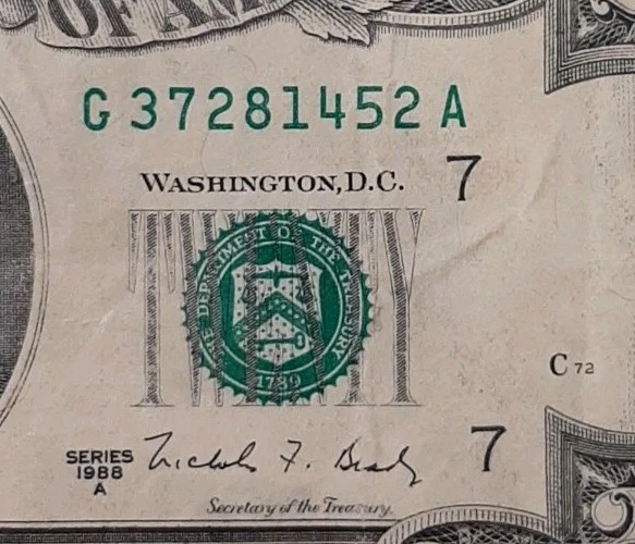 1988-A ANDREW JACKSON TWENTY DOLLAR BILL CHICAGO ILLINOIS 37281452 - Image 3 of 4