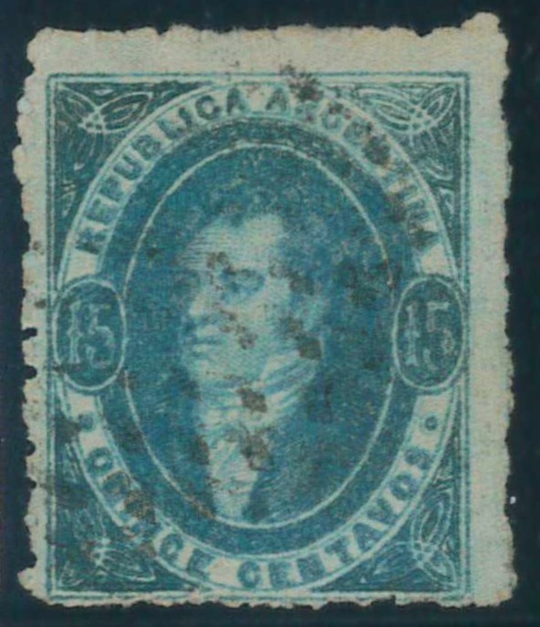 P5473 D - ARGENTINA 1864 , GJ 24 A , VF USED