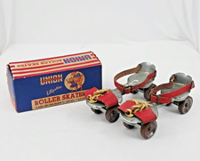 Vintage Complete 1960 Union Lilliputian Roller Skates w/Box Inserts Model No. 1
