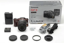 *MINT IN BOX* Panasonic LUMIX GF3 DMC-GF3W Brown Body w/ 14-42mm 3.5-5.6 Lens