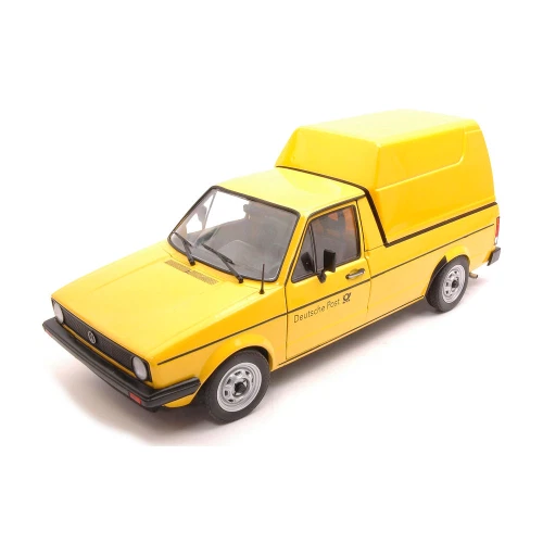 VW CADDY Mk.1 1982 GERMAN POST YELLOW 1:18 Solido Veicoli Commerciali Nouveau mo - Photo 4/4
