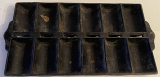 Vintage Cast iron griswold? 12 slot french roll pan U.S.A. RESTORATION
