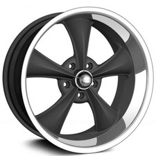 17x717x8 Ridler Wheels 695 Matte Black With Machined Lip Rims 4pcs
