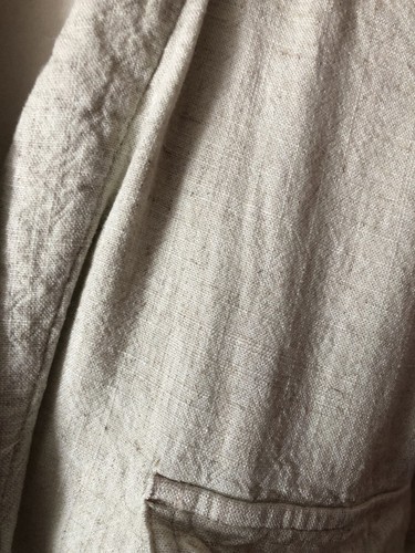 Ladies Linen Blend Tunic Shirt Blouse Top Safari Style Stylish 20 Pit2pit 24in❤️ - Picture 3 of 6