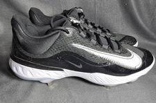 Nike Men’s Alpha Huarache Elite 4 Black White Size 14 Baseball Cleats DJ6521-001