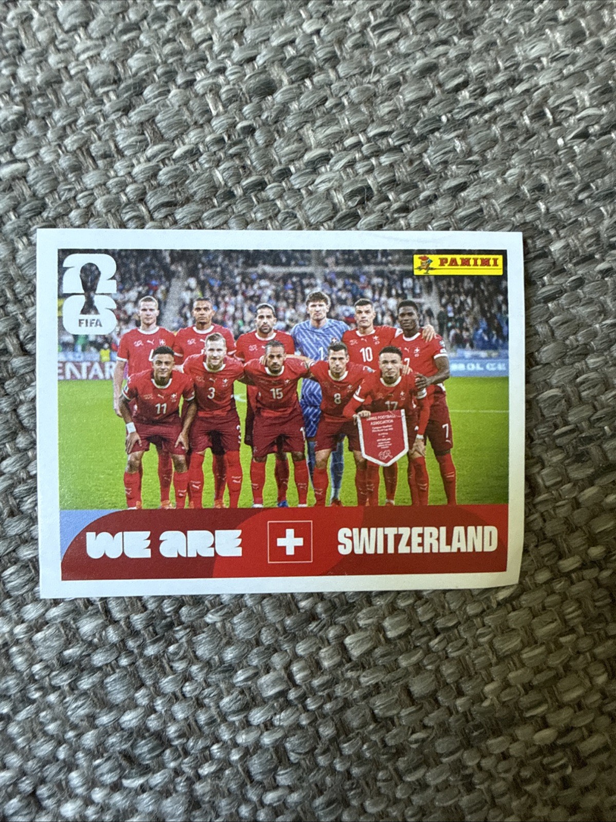 2026 Panini FIFA World Cup Cromos Crumple Switzerland Sticker SUI 13