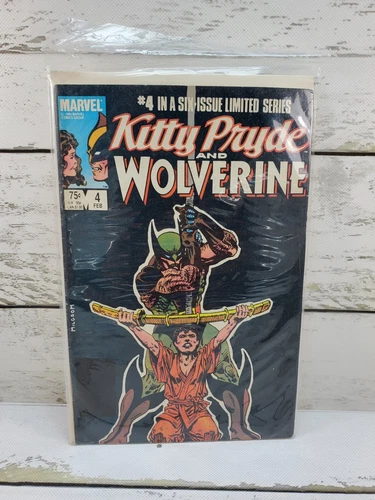 Marvel Comics Kitty Pryde And Wolverine #4 1985 Vol 1 Vintage Comic Book Sleeved