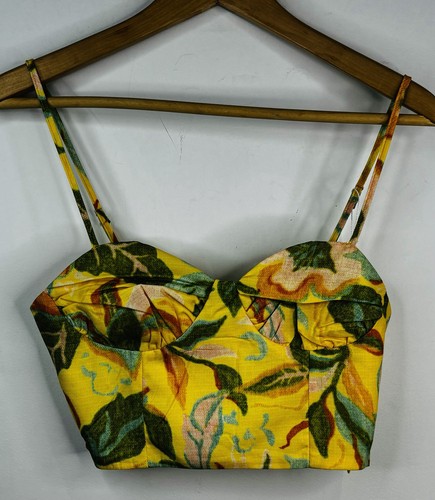 Gorgeous Floral 2pce Set Size XSmall AU 8 US 4 Crop Bustier Skirt PocketBNWT$119 - Picture 5 of 9