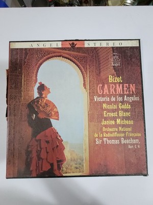 Bizet Carmen Victoria de Los Angeles Gedda Blanc Beecham 3-LP Boxed Angel 3613
