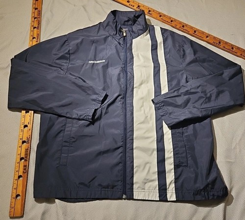 New Balance Track Suit Mens Jacket Large Pants Medium Blue Active Jogger Set - Picture 2 of 24
