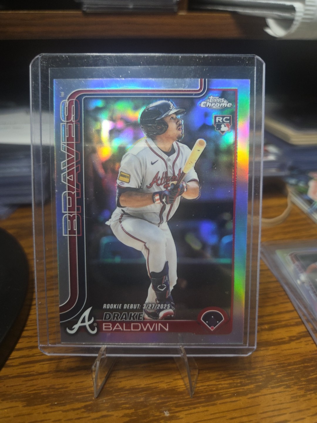 Drake Baldwin 2025 Topps Chrome Update Refractor Rookie Atlanta Braves RC #USC88