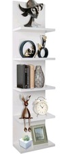 5 Tier Floating Wall Shelf Unit Storage Organizer Home Bedroom Decor New