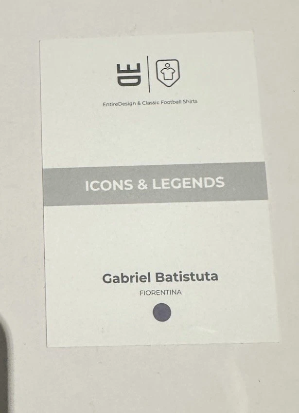 Fiorentina Gabriel Batistuta Football Card - Image 3 of 4