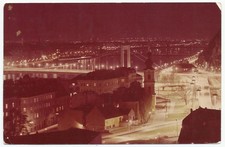Budapest Hungary, Old PC, General View-Sepia Print, 1969