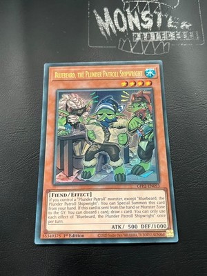 YUGIOH BLAUBART, DER PLÜNDERPATROUILLENSCHIFFSBAUER ULTRA RARE GFP2-DE093 1.AUFLAGE