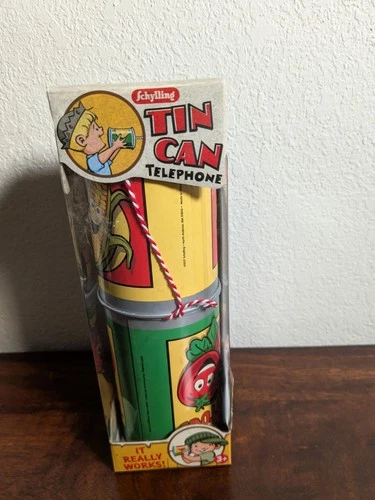 Schylling Tin Can Telephone Retro Toy Brand New in Box