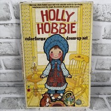 VTG 1970s Holly Hobbie Colorforms Toy Dress-Up Kit by Mattel Paper Doll