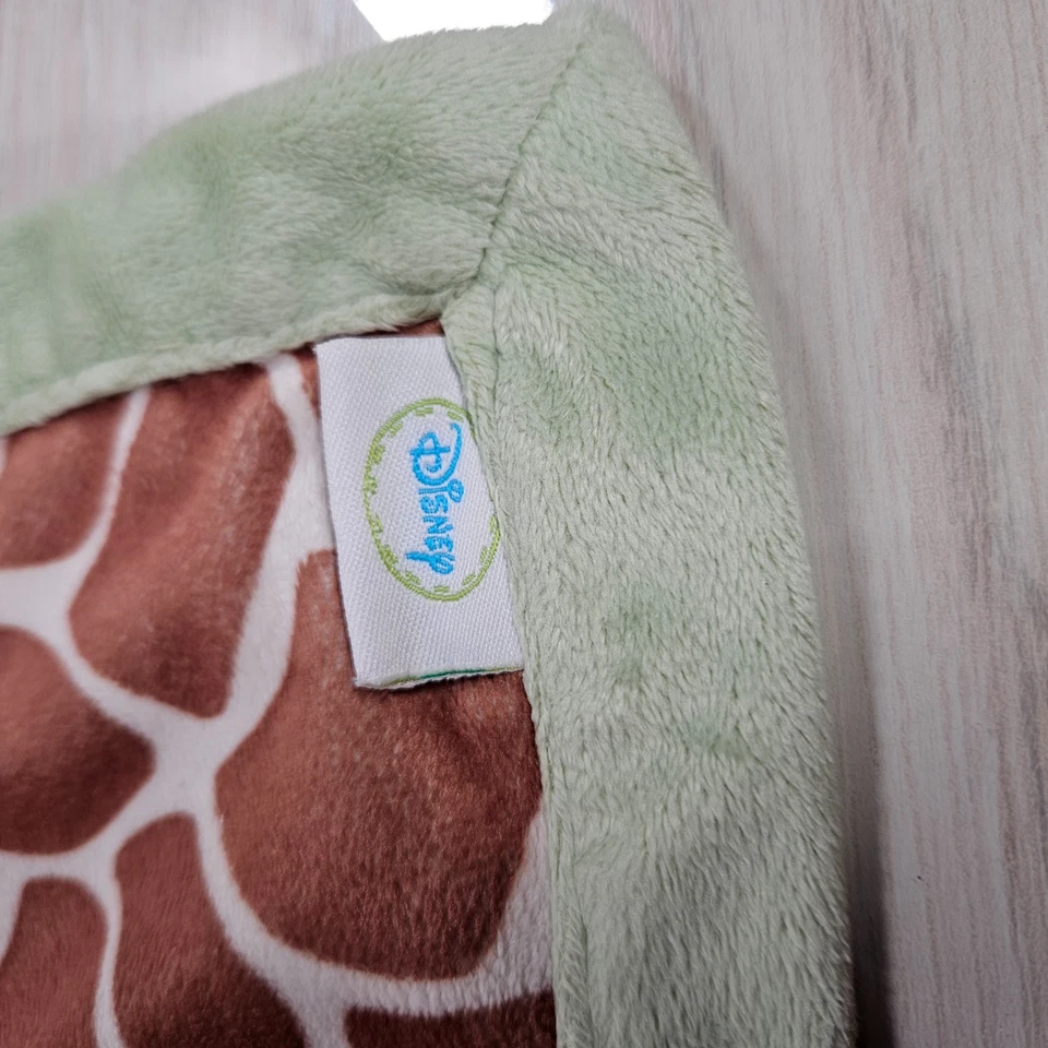 Disney Bebé Rey León Simba Verde Marrón Jirafa Manchas Manta de Seguridad Juguete Lovey Foto 2 de 4