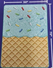 🎁 Cozy Concepts Co. Ice Cream Cooling Blanket SOFT Great Christmas Gift! 🎁 