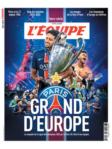 L'EQUIPE HORS SERIE-JUIN 2025-Numéro consacré au PSG Grand d' EUROPE COLLECTOR