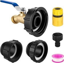 IBC Tote Hose Adapter 275-330 Gallon Water Tank High Flow Valve