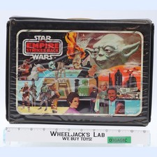 Star Wars ESB Vinyl Collector Case W 2 TAN TRAYS 1980 Kenner Storage Case
