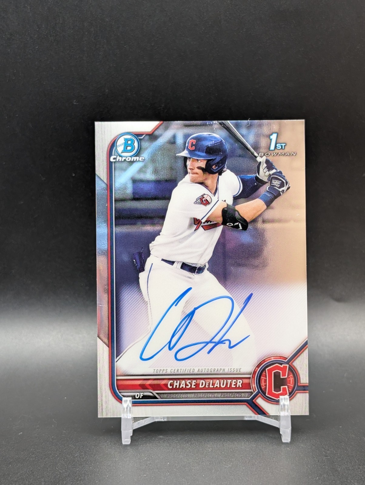 2022 Bowman Chrome Draft 1st Auto Chase Delauter #CDA-CD Autograph Guardians