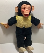 Zippy Mr Bim Monkey Chimp Plush Rubber Face Banana Howdy Doody Vintage Superior