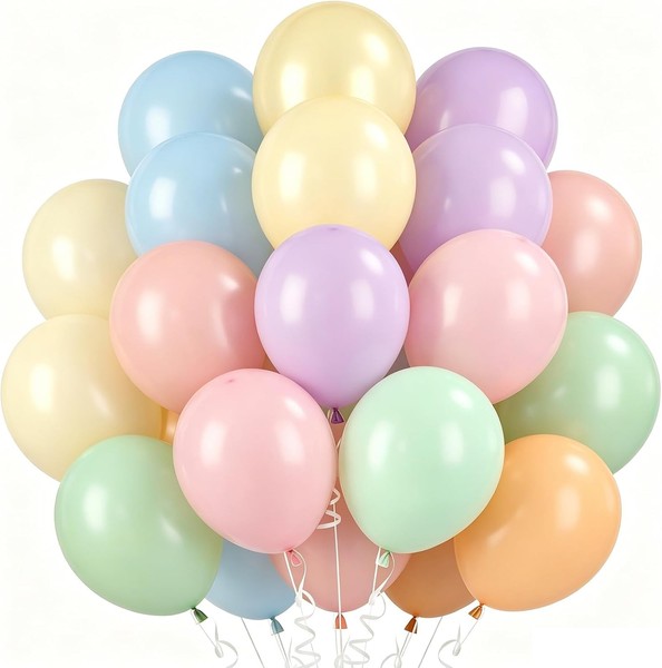 Luftballons 12 Zoll Pastell 60 StüCk Helium FüR JubiläUmsdeko Hochzeit Party-image