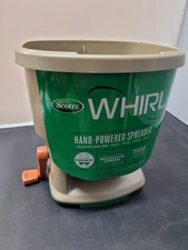 Scotts Whirl Hand-Powered Spreader for Grass Seed, Fertilizer, Salt and Ice Melt
