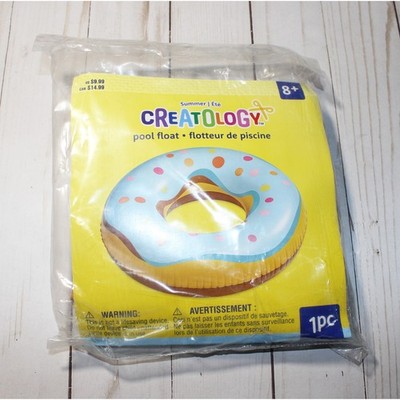 Creatology Donut Pool Float Inflatable Ring Summer Float New Sealed