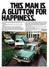 1979 Volvo: Glutton for Happiness Vintage Print Ad