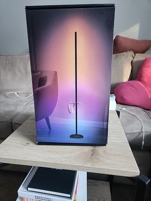 RGB Corner Floor Lamp, Standing Lamp with Music Sync and 16M+ DIY Colors, Rem...