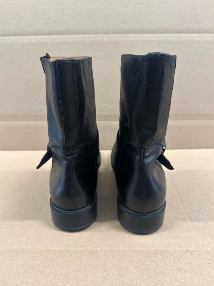 Botines Fratelli Rossetti Patentados Hebilla Cuero Negros Para Hombre Talla 42 EU Foto 4 de 4