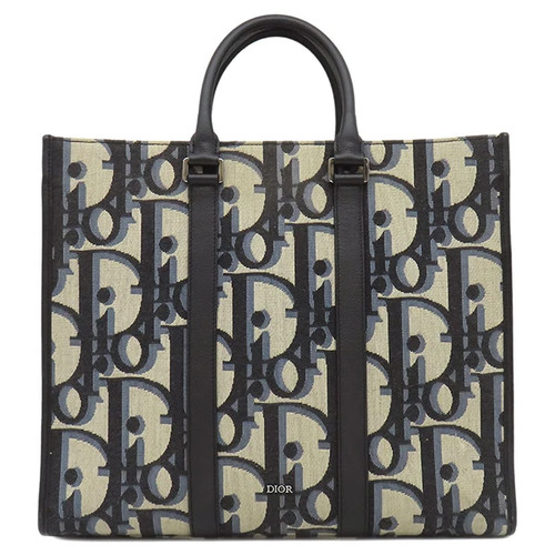 Christian Dior East West Tote 2WAY Bag Shoulder Bag Canvas / Leather #HDB1531