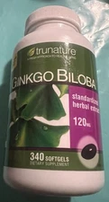 TruNature Ginkgo Biloba Herbal Extract Softgel - 340 Count