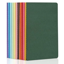 12 Pack Colorful Blank Notebooks Bulk, A5 Journals with 12 Colors, 60 Pages/3...