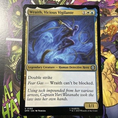 MTG Wraith, Vicious Vigilante (160/314) Marvel's Spider-Man Regular M/NM