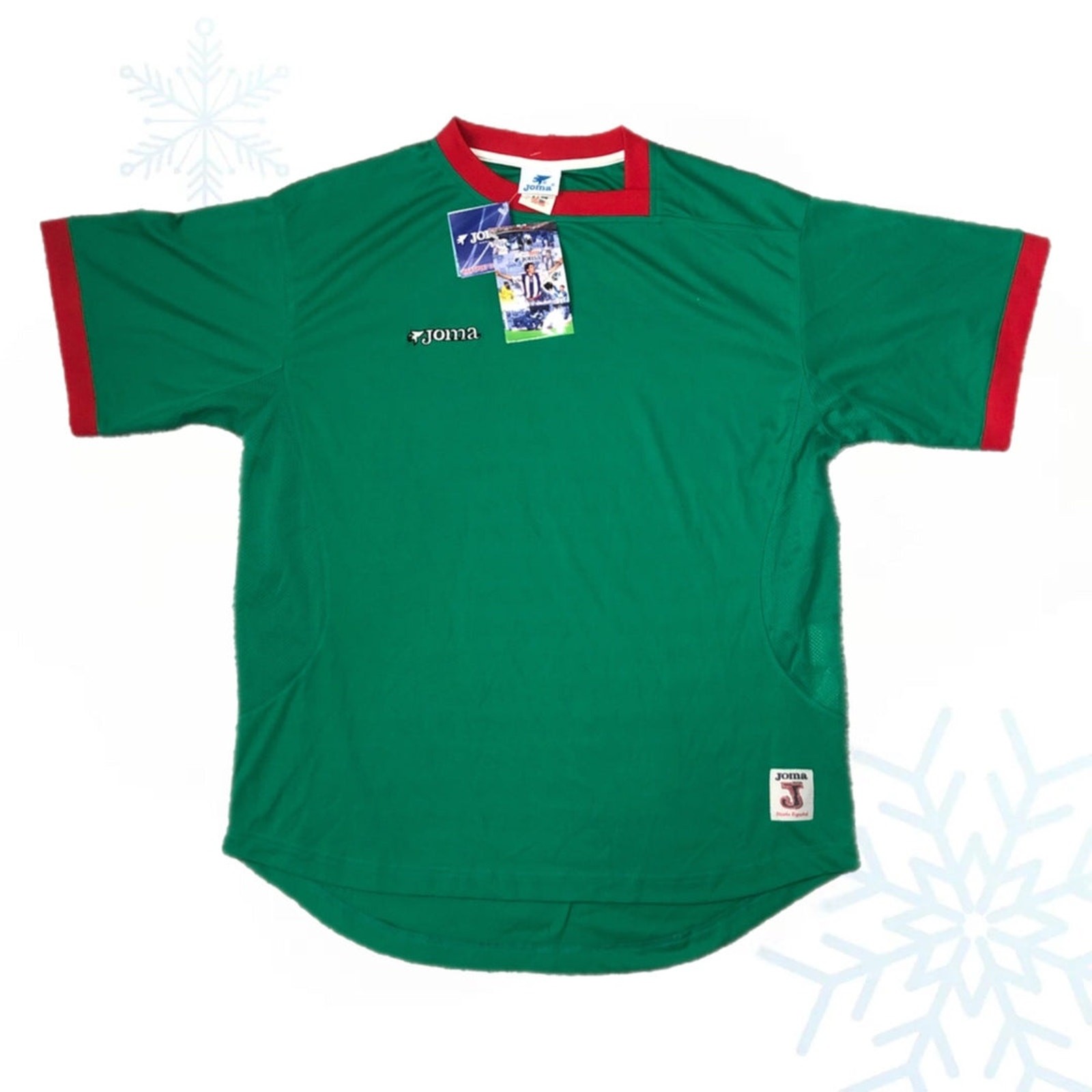 Mexico Soccer Jersey Joma Blank Large Green NWT New Deadstock
