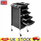 4 Drawer Salon Hairdresser Trolley Beauty Barber Storage Basket Rolling Cart -UK