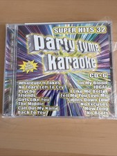 Party Tyme Karaoke Super Hits 32 CD G  CRACKED CASE NEW