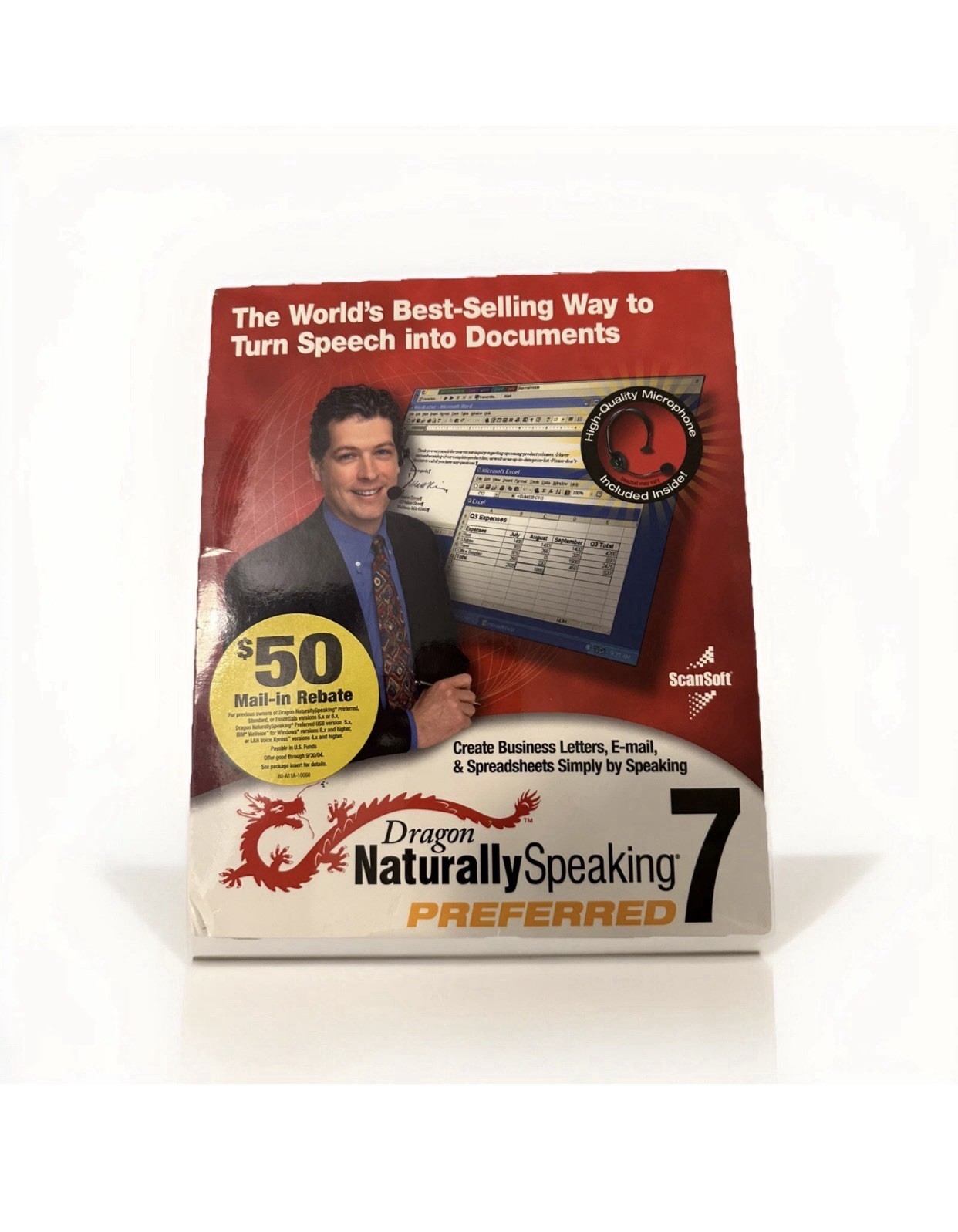 Dragon Naturally Speaking 7 Preferred - By Scansoft NIB