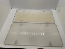 2pcs Car License Plate Frame Cover (Read, stained)