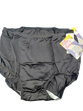 Vintage Lorraine 2 Pack Black Brief Size 4