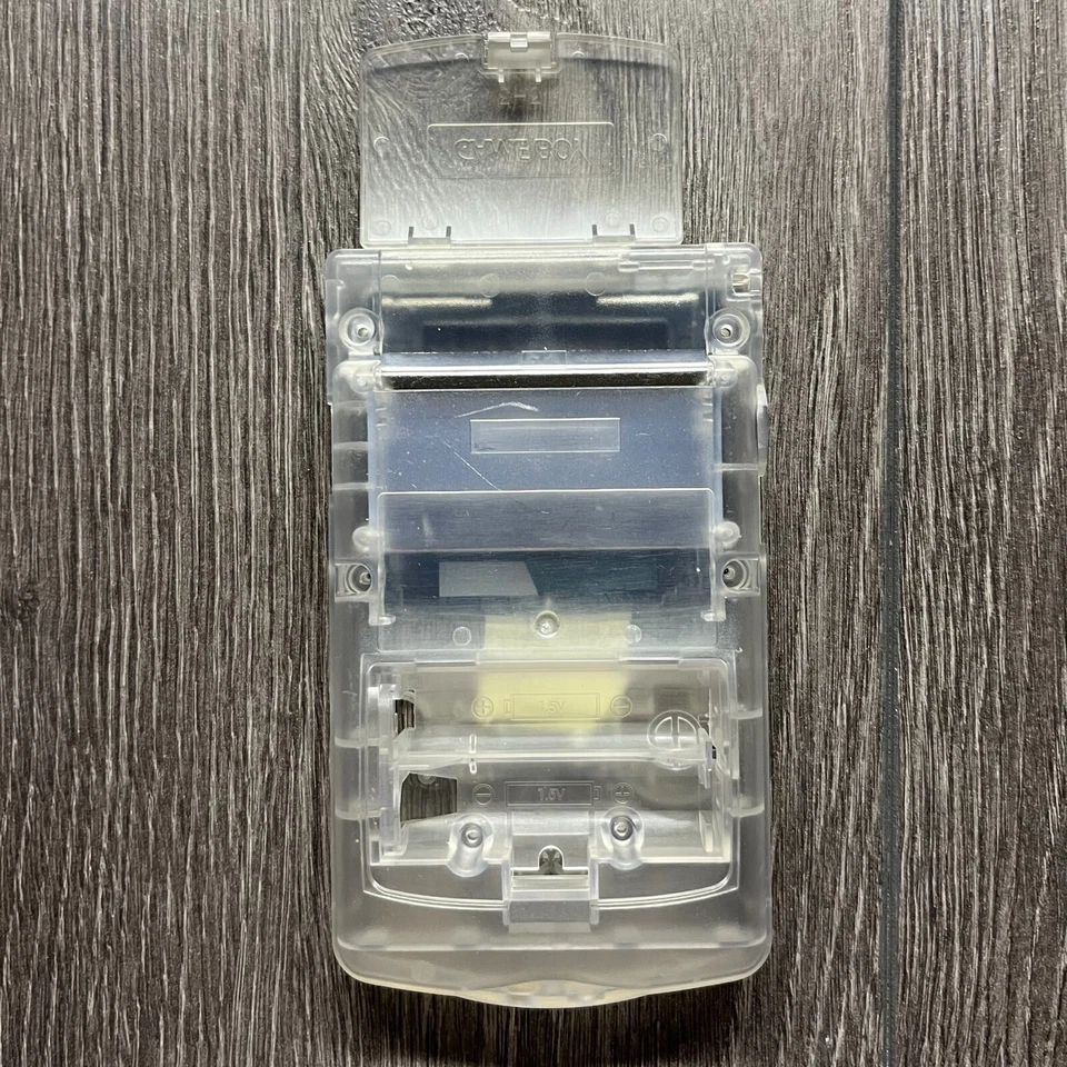 Gameboy Color GBC OEM Original Replacement Shell w/ Battery Cover Clear - Image 3 of 4