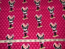NEW Disney Minnie Mouse Cotton Fabric Sold by FQ Fat Quarter More Available