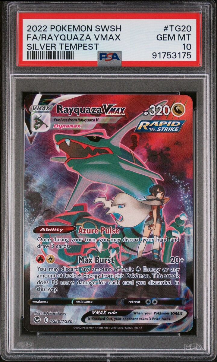 PSA 10 Rayquaza VMAX Trainer Gallery TG20/TG30 Silver PSA 10 Rayquaza VMAX Trainer Gallery TG20/TG30 Silver