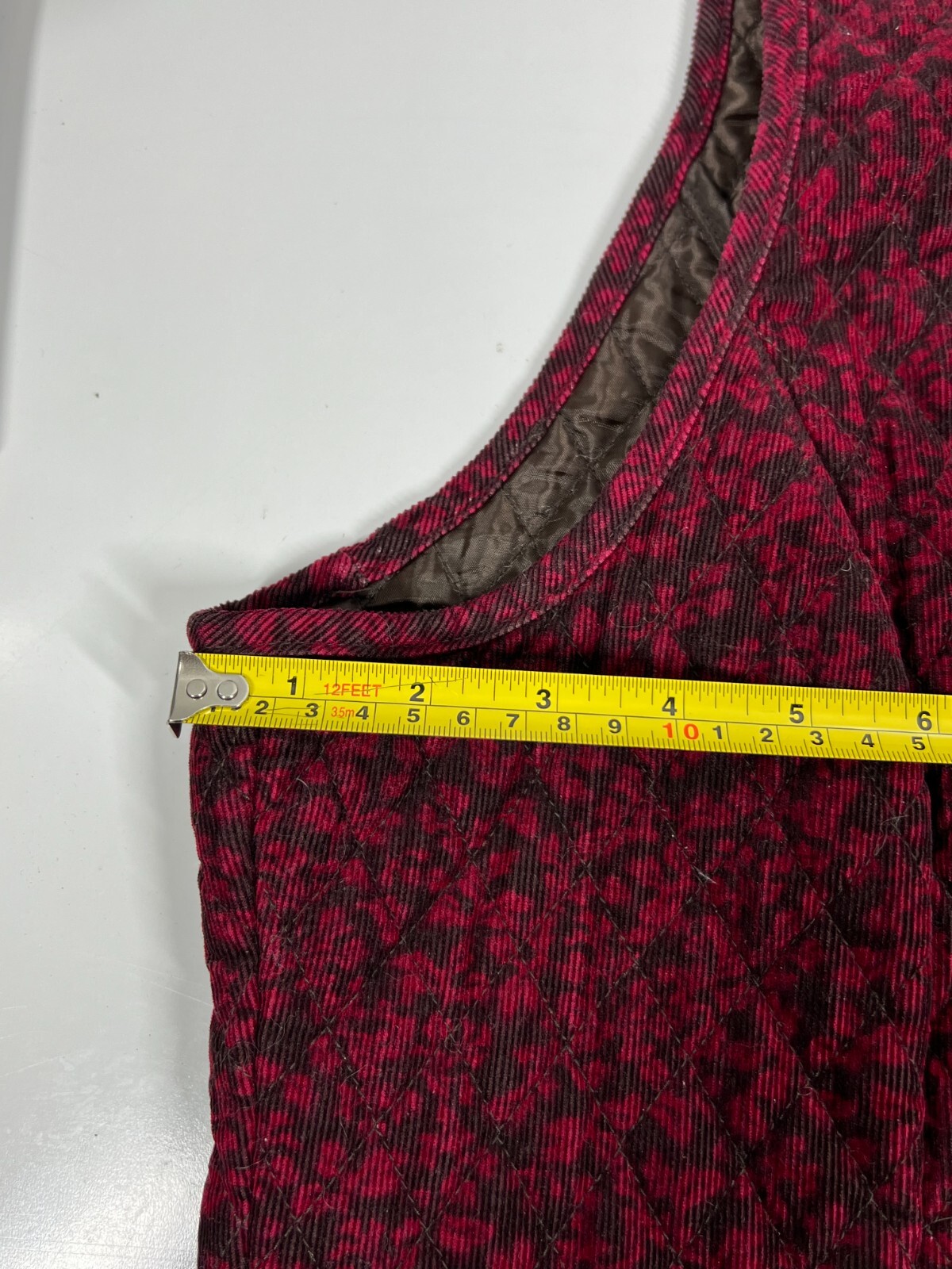 Basic Editions Red Full Zip Pocketed Lined Vest C… - image 5