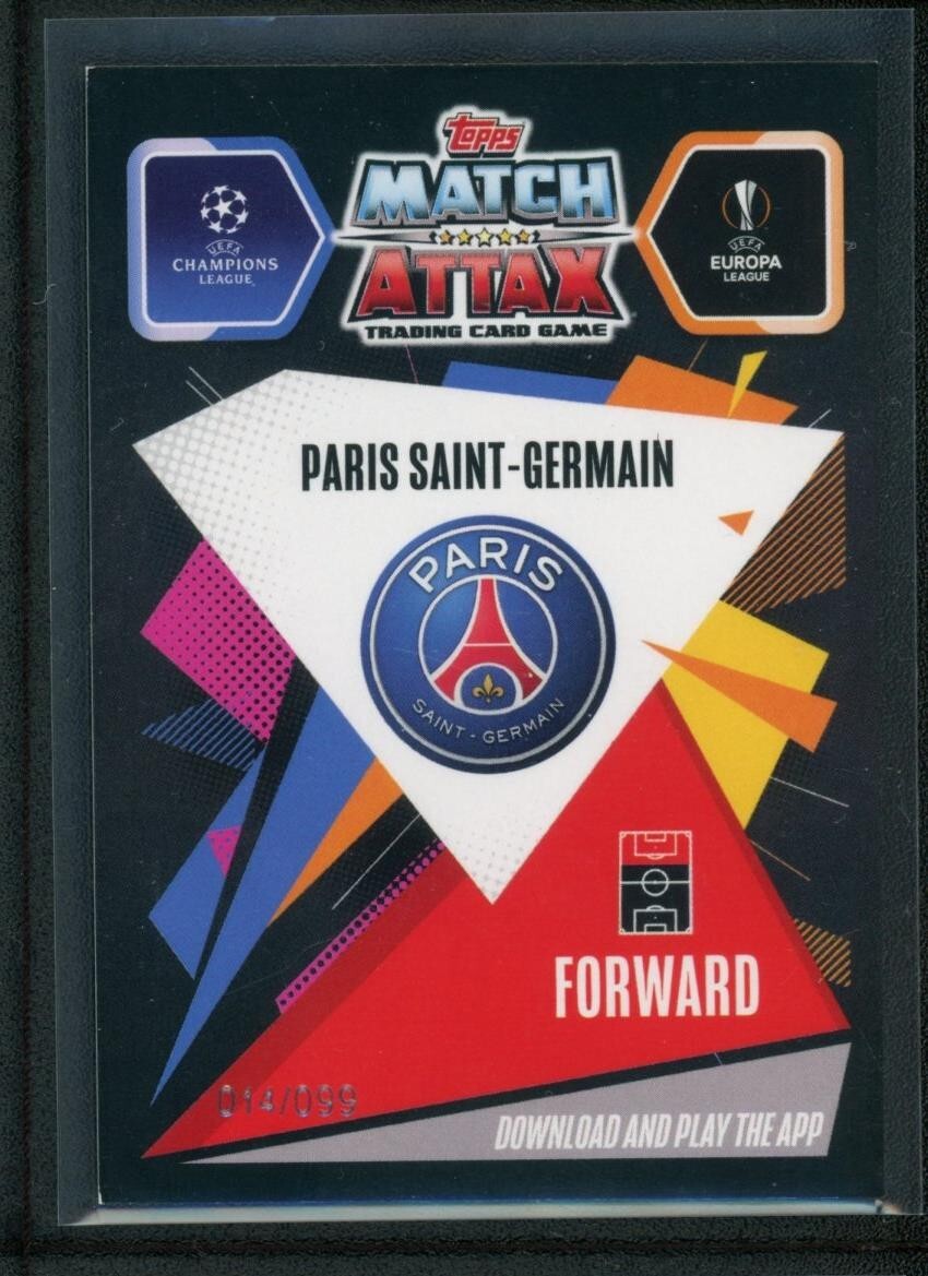 KYLIAN MBAPPE 014/099 TOPPS CHROME UEFA CHAMPIONS LEAGUE MATCH